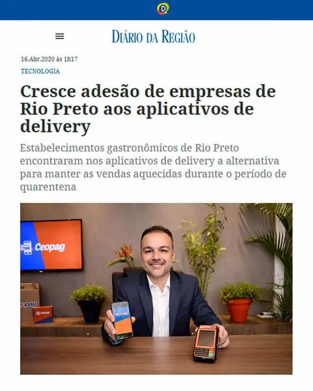 Cresce adesão de empresas de Rio Preto aos aplicativos de delivery